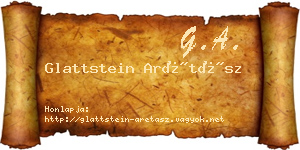 Glattstein Arétász névjegykártya